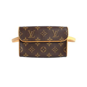 Louis Vuitton Monogram Leather Brown Pochette Florentine Waist Pouch